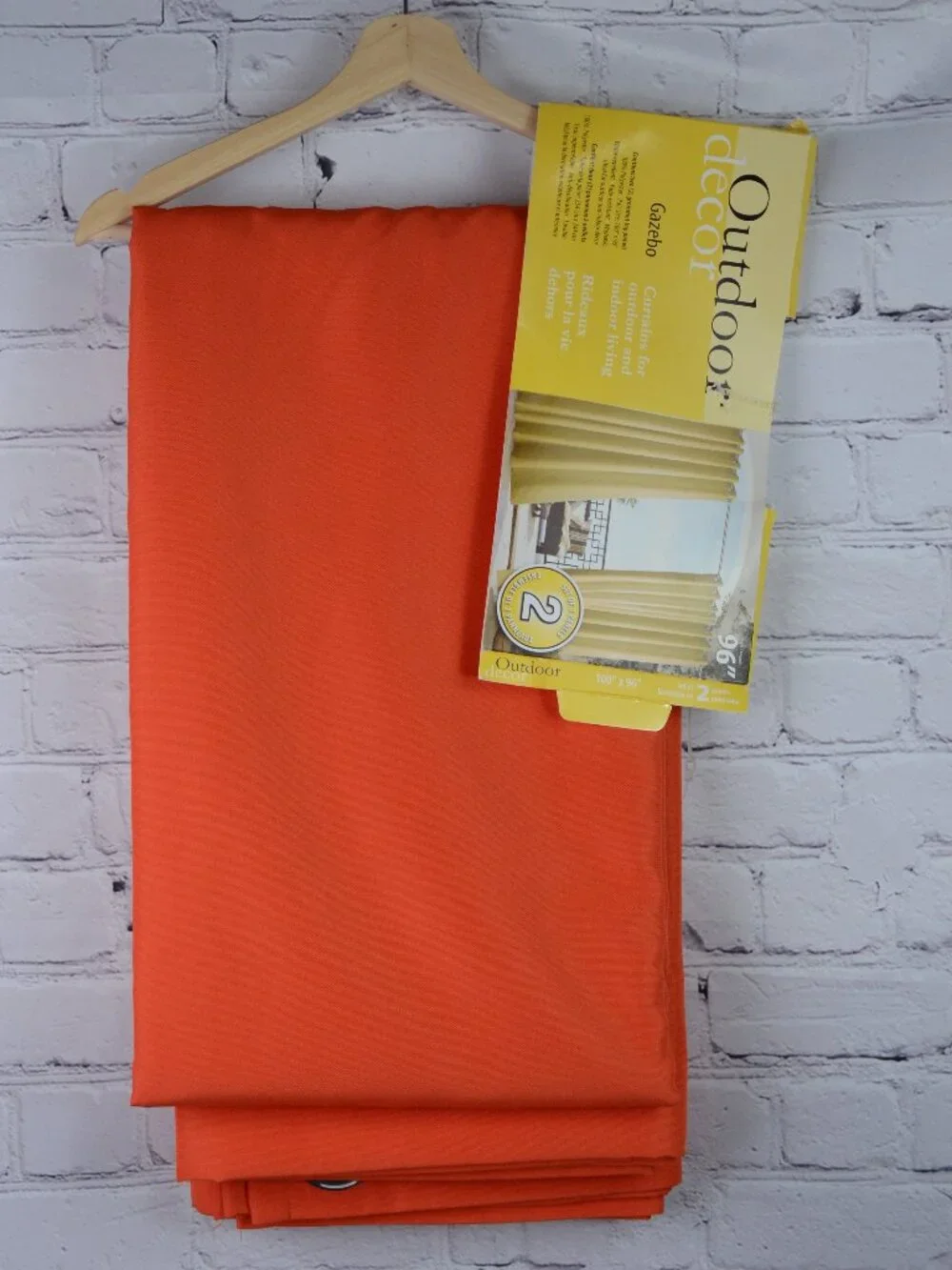 NWT OUTDOOR DECOR Gazebo Curtain Panels, 96